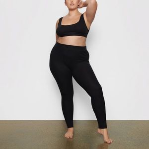 Skims brushed waffle legging onyx